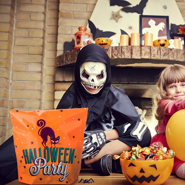 300 Halloween-karkkipussia Temppu tai herkku -pussi Suklaa B