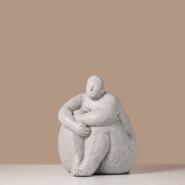Femme Skulptur Statue Indretning Cadeau Résine Figur Kunst 18cm
