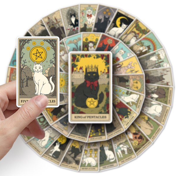 78 kissan tarot-tarra, muodikkaita luovia persoonallisia