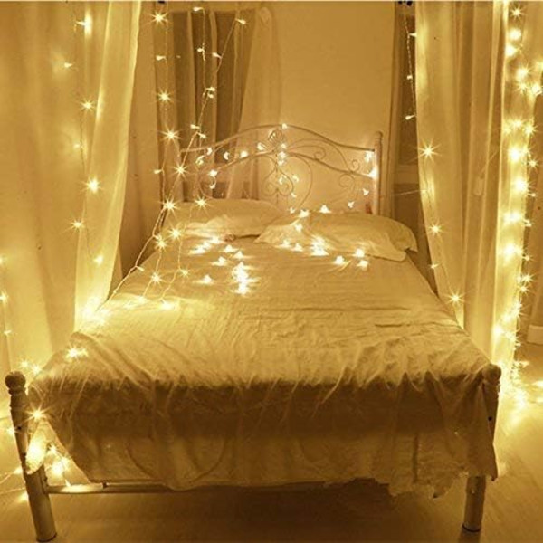 22m 200 LED-valosarjat, EU-pistoke, 8 tilaa