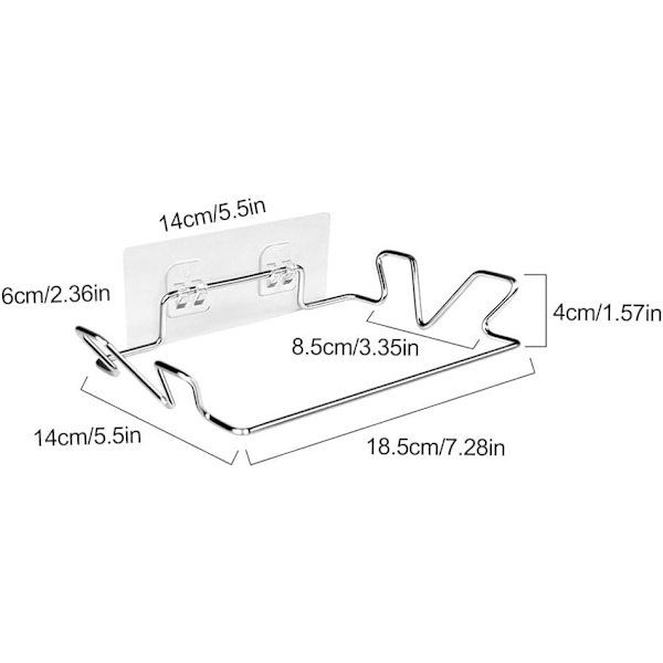 Søppelposeholder 2 stk (med veggklistremerker), søppelposeholder