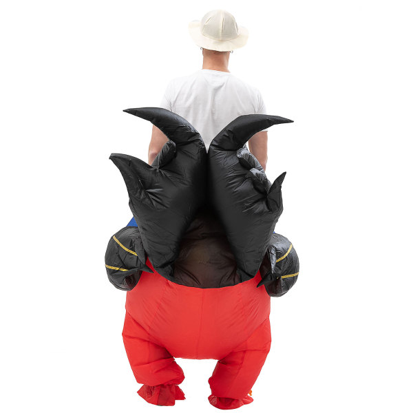 Oppusteligt kostume Hane Usædvanligt objekt Kyllinger Kostume Voksenstørrelse til fest Halloween Jul