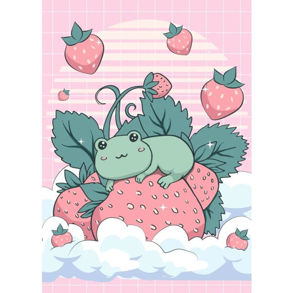 30 × 40 Strawberry grenouille diamant peinture (30 * 40, 1 stk