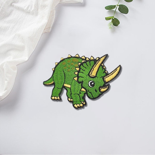 15 stk. dinosaur-formede patches til tøjdekoration