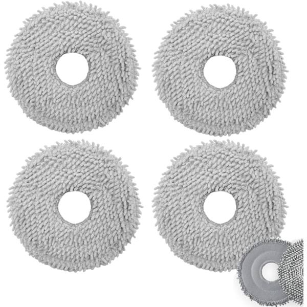 4 stk. Moppestof til Roborock Qrevo Curv, Qrevo S, Qrevo Pro, Qrevo, Qrevo Maxv, Qrevo Master Støvsuger Udskiftning P