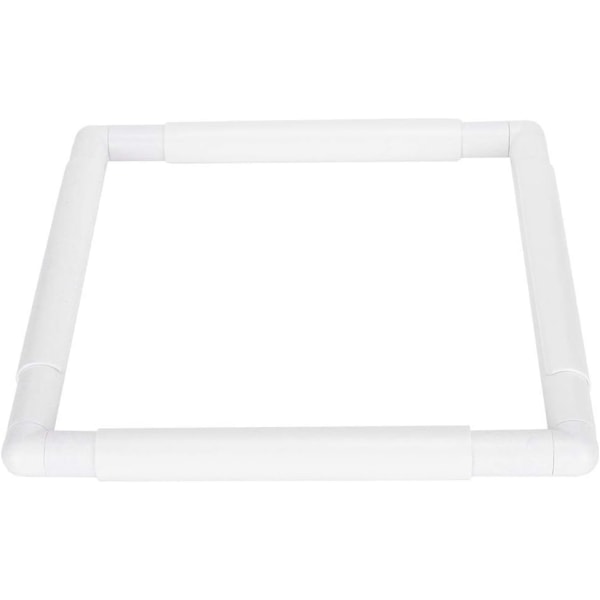 Broderiramme (27,9 x 27,9 cm), firkantet rektangulær plastklipsramme