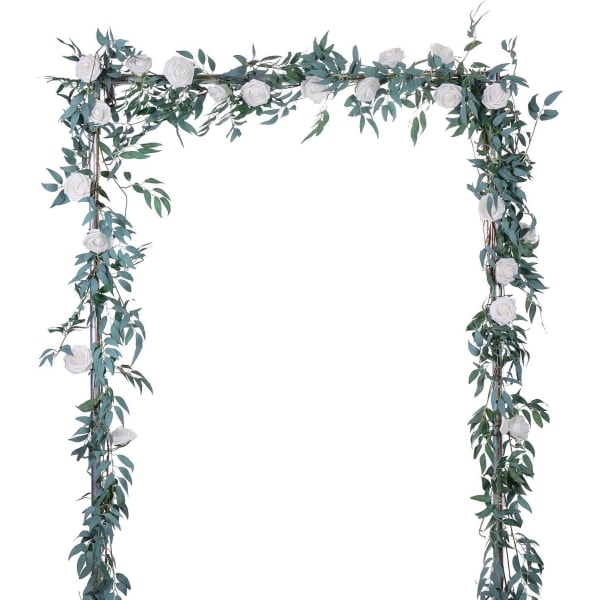 2 Pack Konstgjorda Vinblad Hängande, 5,7m Falska Pilblad,