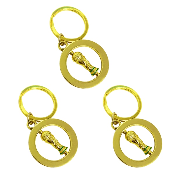 3PCS 2022 FIFA VM 3D-trofé nøkkelring, Qatar VM-suvenir