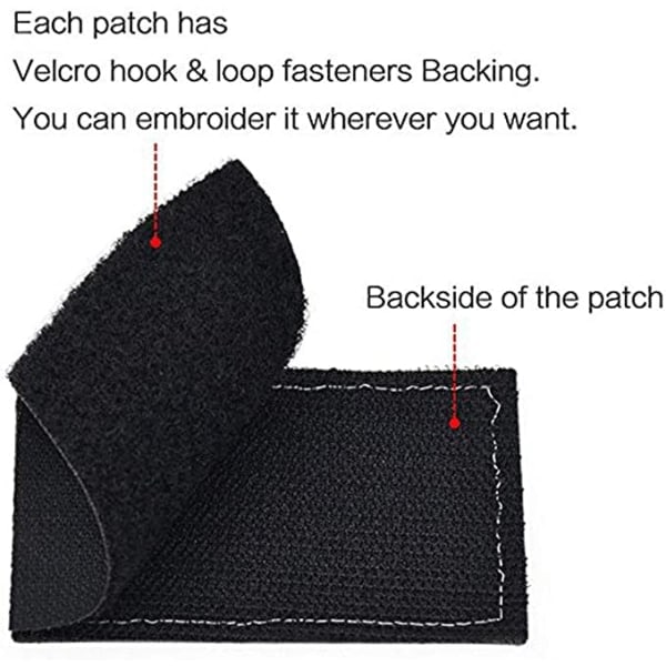 Taktisk hylende ulvehode brodert patch, brodert med en