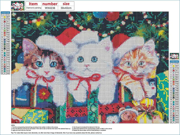 5D diamantmaleri 30x40cm juledekorasjon 43