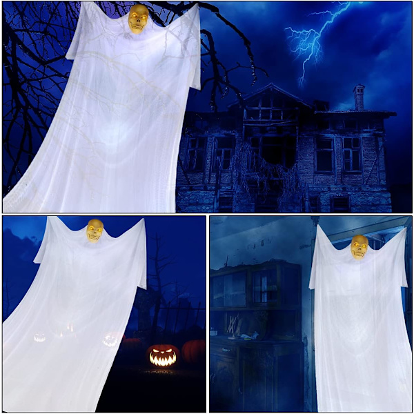 Halloween hængende spøgelse dekoration flyvende rædsel rekvisitter