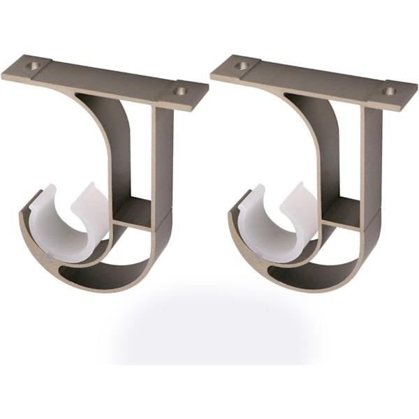 Aluminiumlegering Gardinstangbrakett Gardinstangfeste Gardinstangstøttebrakett Takmontert Light Champagne
