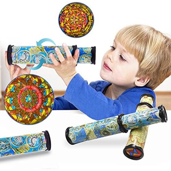 2 kpl Taikakaleidoskooppi, Vanhan Maailman Kaleidoskooppi Klassiset Lelut, Venyvä Pitkä Klassinen Kaleidoskooppilelu Pojille ja Tytöille