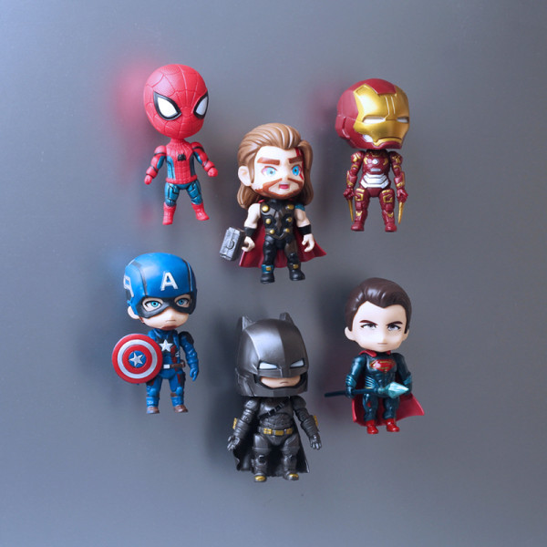 6-pack Avengers magnetiske kjøleskapsklistremerker - Avengers kjøleskap D