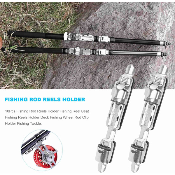 20 stk fiskestang holder fiskestang sete fiskestang sete brakett dekk fiskestang hjul holder F