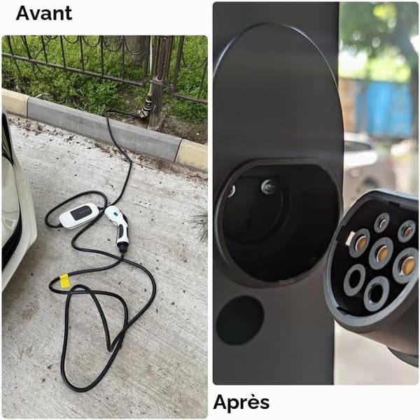Typ 2 Kabel Väggfäste, Laddkabel Väggfäste, EV Kabelorganiserare, Laddstations Tillbehör, Svart