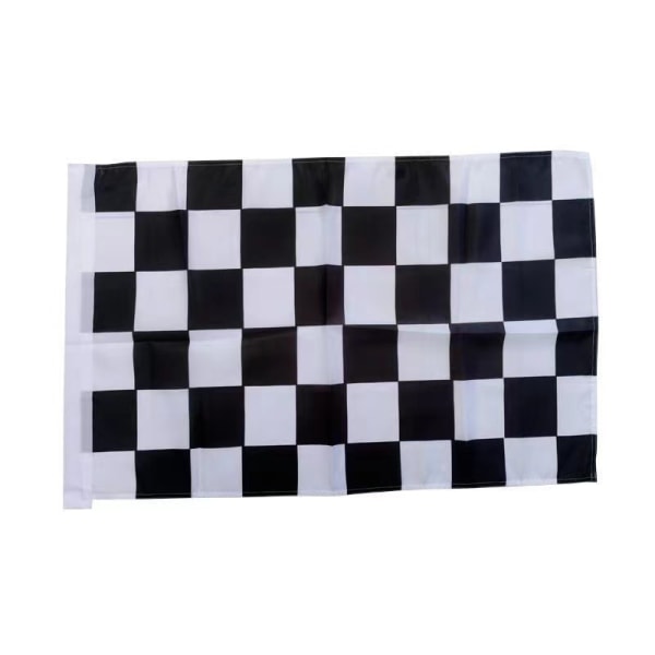 Sort og hvid Ternet Flag - 96x64 cm - Ternet Flag - Auto