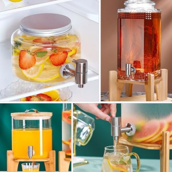 (88×59×16mm) Erstatningskran for drikkevare dispenser, rustfritt stål vannkran, ølkran for