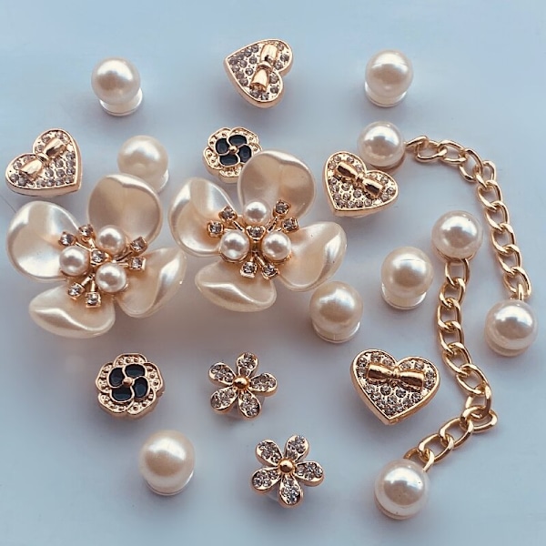 Roseblomst Sko Charms Perlekæde, Hjerte Sko Charms til Kvinder Piger Børn Fest Favorit Gaver