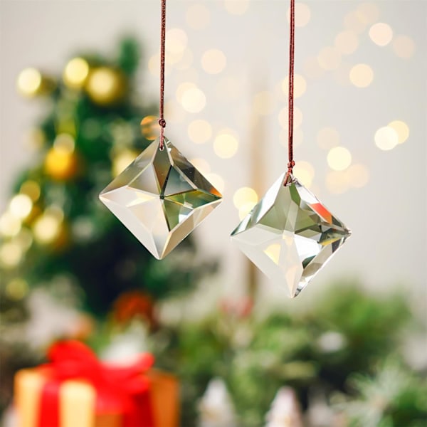Hängande Facetterade Kristaller Solfångare Ornament Fönster Prismor Regnbågsmakare Kronljus Kristallhänge