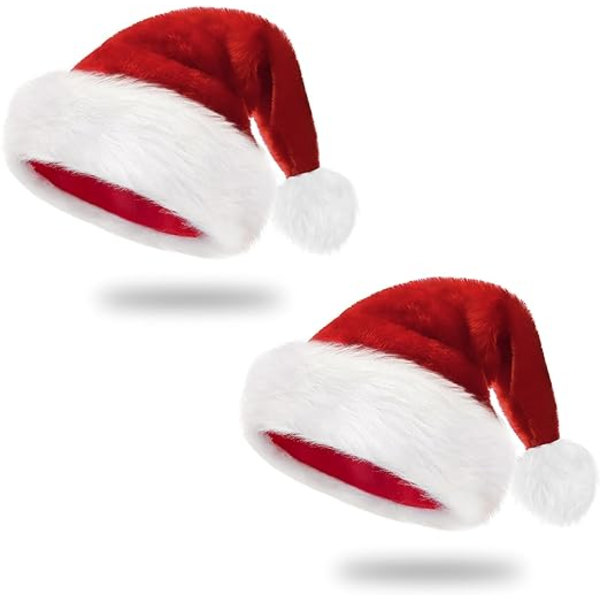 2 st jultomteluvor för barn, tomteluva jultomteluva sammet bekväm