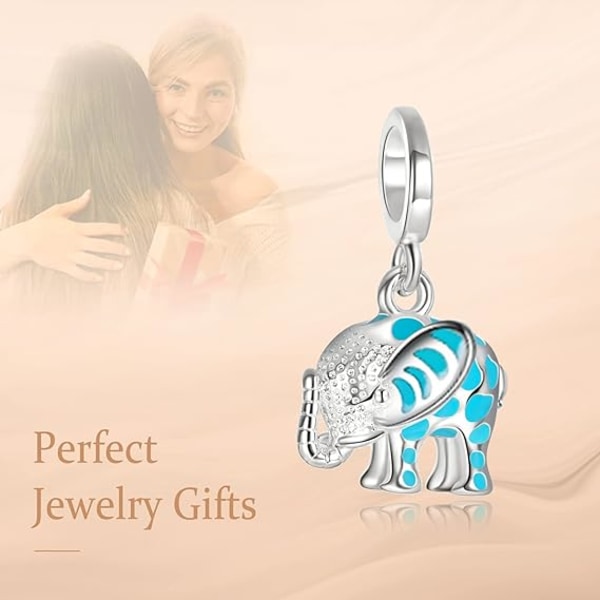 （Elephant）Animal Beads Charms 925 Sterling Silver Charm Bead Comp