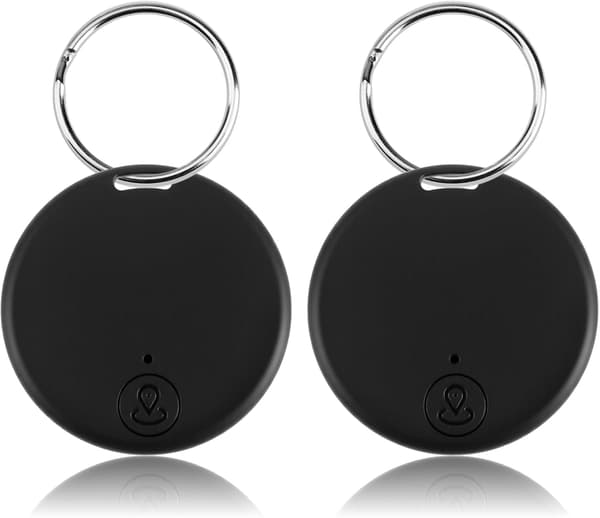 2 stk. Bluetooth GPS Tracker Nøglefinder med App Vandtæt Bagagetracker Smart Finder
