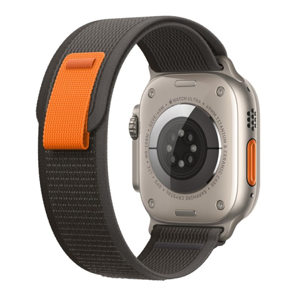 Gris Orange Armbånd boucle Trail-kompatibel med Apple Watch 3