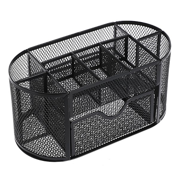 (1 musta, 1 vaaleanpunainen) 47*36*59CM Mesh-työpöydän järjestäjä, työpöydän tarvikkeet ja työtila O