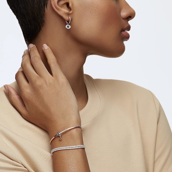 Symbolisk Onda Öga Kristall Smycken Kollektion, Med Halsband, Örhängen och Armband