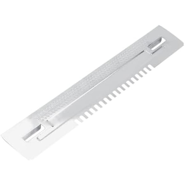 39x6.5cm Bikupa Ingångsreducerare Galvaniserat Järn Bikupa Skjutbara Musskydd Resedörr Bakdörrsverktyg Silver Beekee