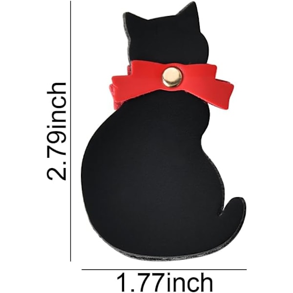 4,5 x 6,9 cm söpö kissa nahkainen kirjanmerkki musta sivun kulman kirjanmerkki kissan kirjanmerkit lukemiseen naisille eläinten kirjanmerkit miehille