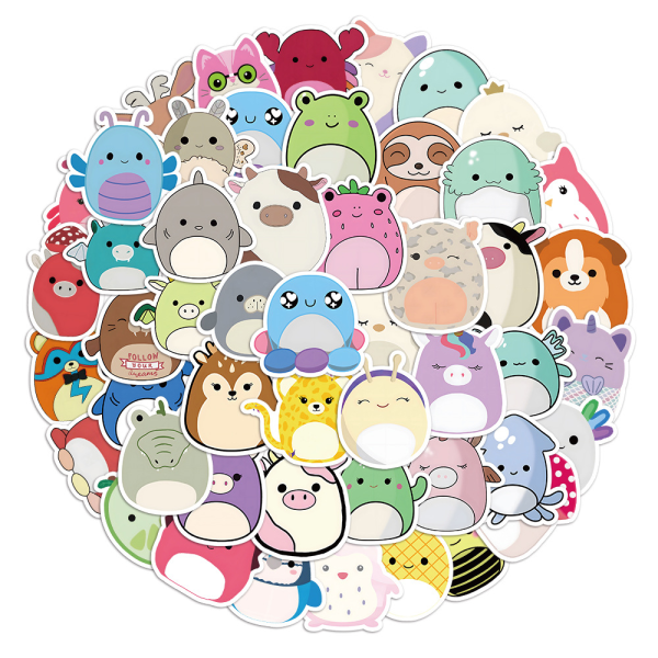 100 stk Kawaii Sjove Dyr Klistermærker, Smukke Klistermærker til Voksne