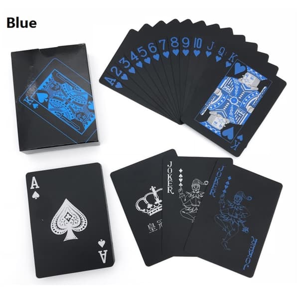 Sort og vandtæt pokerspil, spillekort, professionel