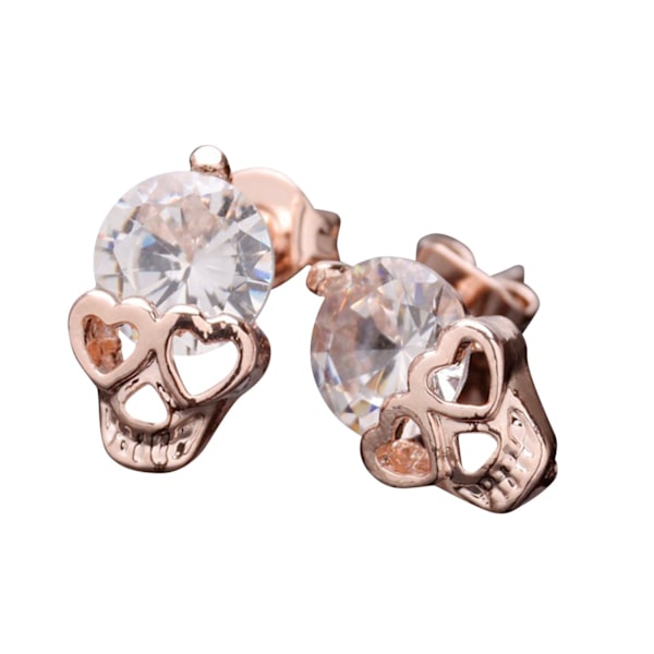 Hodeskalle Studs Kvinders Gothic Cool Statement Skelet Smykker Candy Skull Øreringe