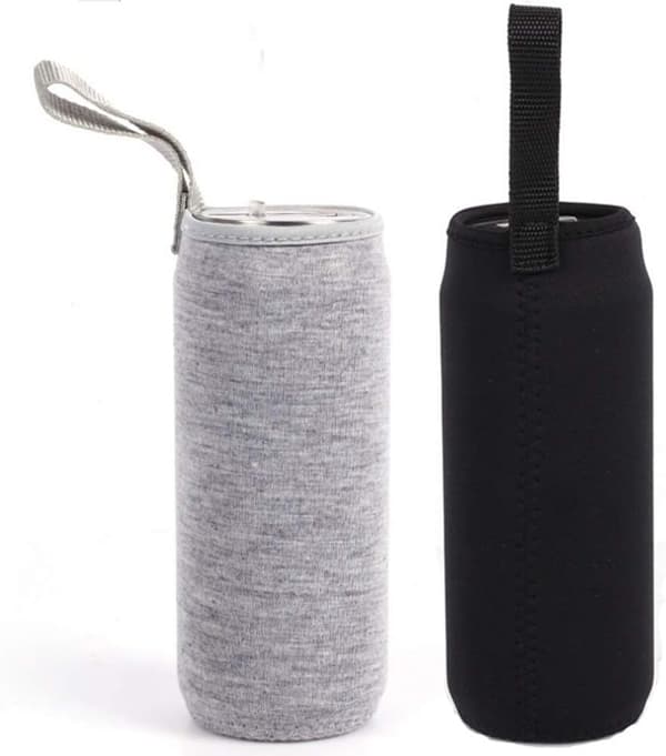 Neopren (1 stk. sort + 1 stk. grå) Isoleret Flaskeholder Sl