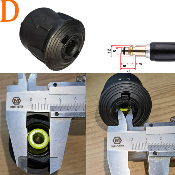 (Plastikmodel) Højtryksrenser pistol og højtryksrenser adapter