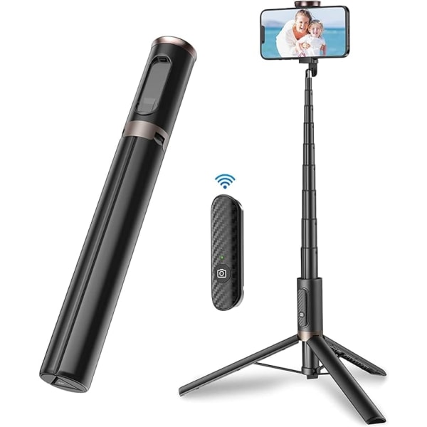 152 cm Mobiltelefon Selfie Stick, uttrekkbart stativ, roterbar, Fl