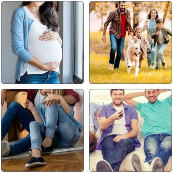 Knappförlängare för Jeans, 6 st Byxförlängare för Kvinnor Män, Jeans Knappförlängare, Midjeutvidgare, Inga Sömmar