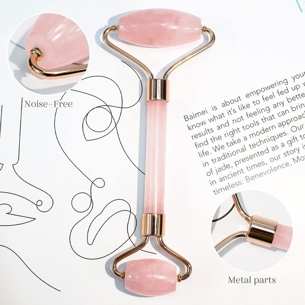 Jade Roller & Gua Sha, Kasvojen Rulla, Kasvojen Kauneus Rulla Hiihto