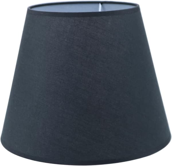 pc Moderne stoflampeskærm Lille lampeskærm til bordlampe E14/E27 - Sort - 14x13x13cm
