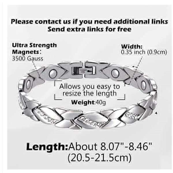 1 st koppar magnetiskt armband och koppar magnetisk ring för kvinnor