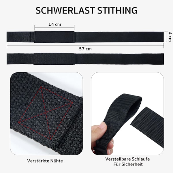 (4 stk.) Bodybuilding Lifting Straps, Bodybuilding Strap, Wrist Strap, Bodybuilding Pulling Strap, Body