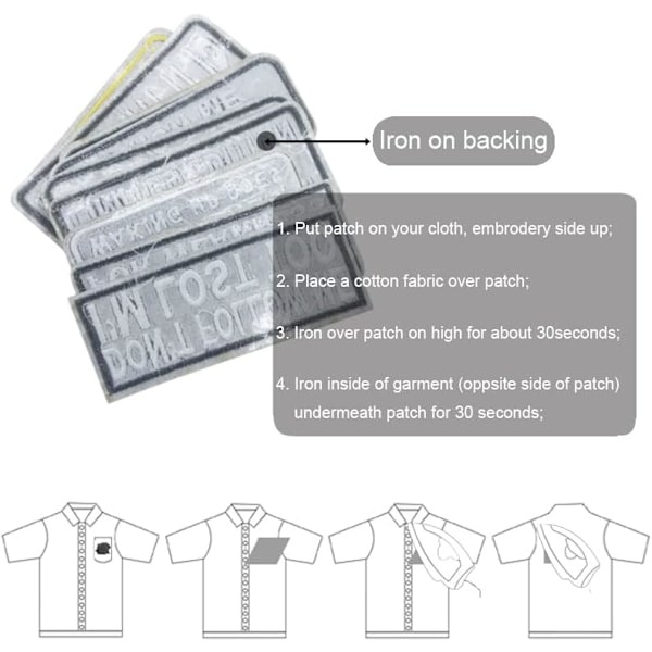 15 stk. assorterede stryge-på patches biker biker vest forskellige