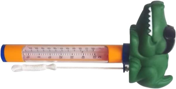 Badetermometer 160 mm Bassengtermometer 50 °C 120, Krokodille