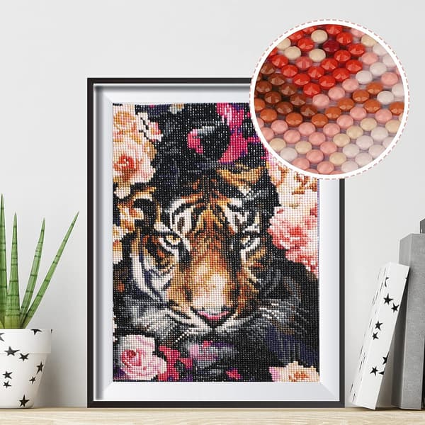 (30x40cm) 5D Diamantmaleri Tiger 19