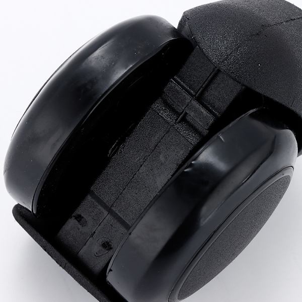 5 stk. sorte kontorstols hjul 11mm x 22mm 360° rotation