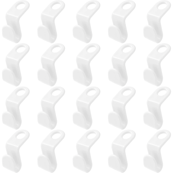 20 kpl Vaatetelinekoukut, Tilaa säästävät vaatetelineet, Vaatetelineliittimet, Tilaa säästävä koukku vaatetelineelle, Koukun jatke, Kaskadilla