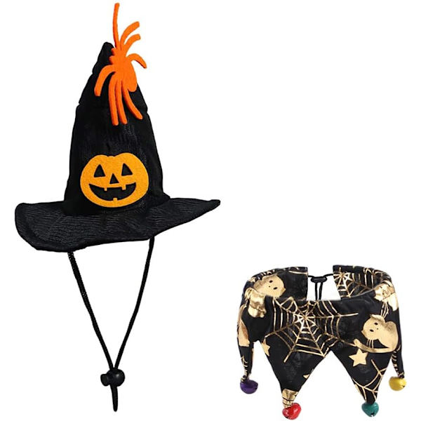 Julekattetøj, Kattetøj, Halloween-festdekoration Kæledyr Kattekappe Hat Hundehalsbånd Leder Hal