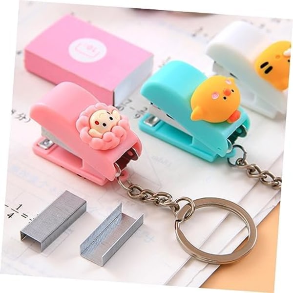 5 stk Mini Heftemaskin Rose Håndtrykk Heftemaskin Håndgrep Heftemaskin Manuell Heftemaskin Kontortilbehør Roser Rustfritt Stål Cha